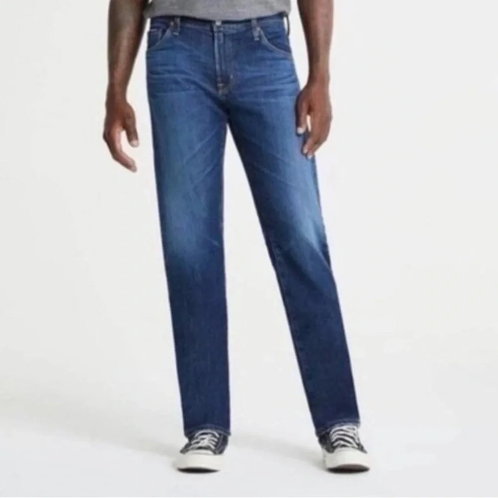 AG Adriano Goldschmied The Ives Modern Athletic Blue Denim Jeans Size 36W/32L